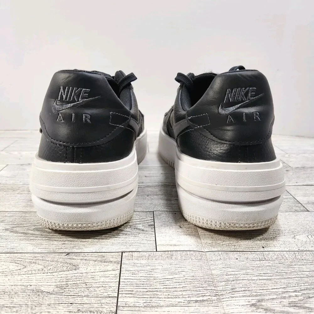 Nike‎ Women's Air Force 1 PLT.AF.ORM Leather Sneakers Size 10 Black DJ9946-001